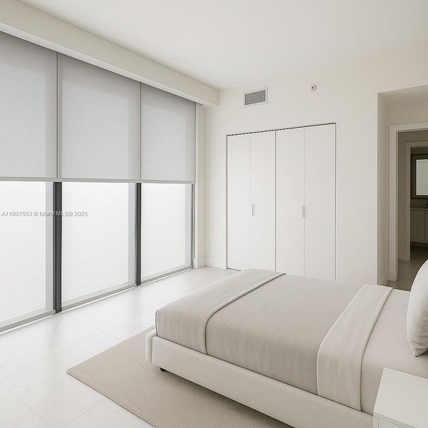 Furnished interior view inside a new home in , Miami (Image 13).