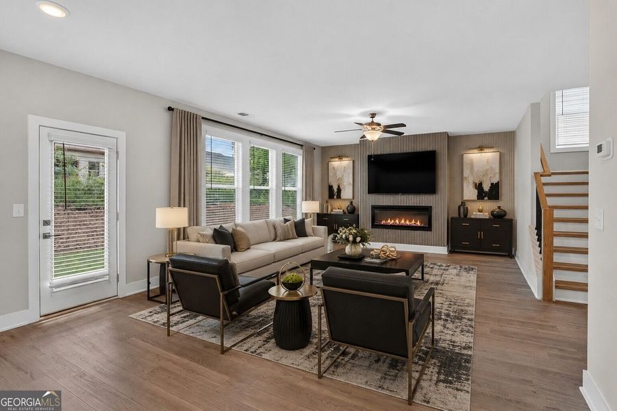 Furnished interior view inside a new home in The Fairways at Mirror Lake, Villa Rica (Image 17).