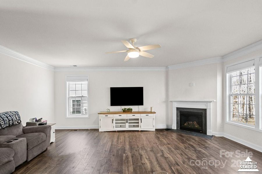 Furnished interior view inside a new home in Falls Cove, Troutman (Image 18). Furnished interior view inside a new home in Falls Cove, Troutman (Image 18).