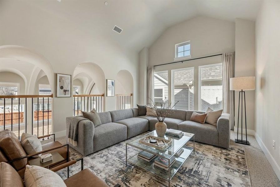 Furnished interior view inside a new home in Providence Cove, McKinney (Image 10). Furnished interior view inside a new home in Providence Cove, McKinney (Image 10).