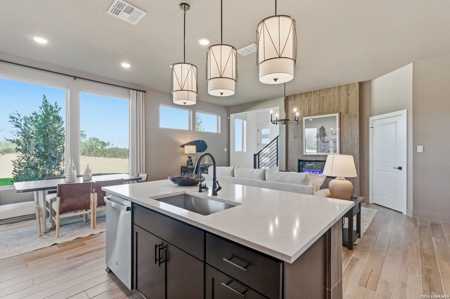 Furnished interior view inside a new home in Prominence, San Antonio (Image 29).
