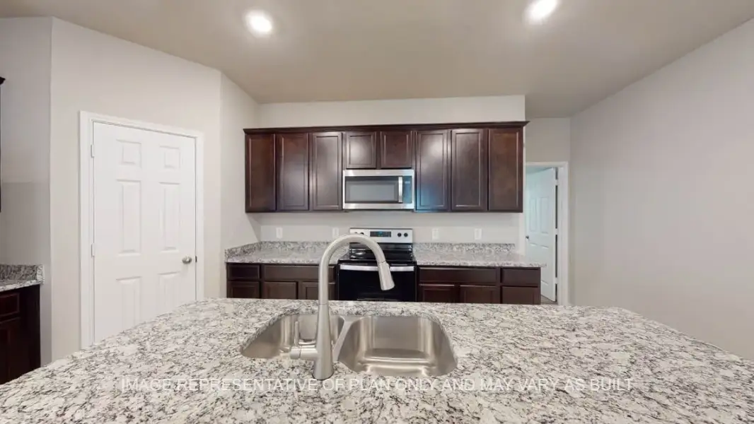 Representative furnished interior of a home built from the Camden by D.R. Horton in Wildwood Estates, Nolanville (Image 5).