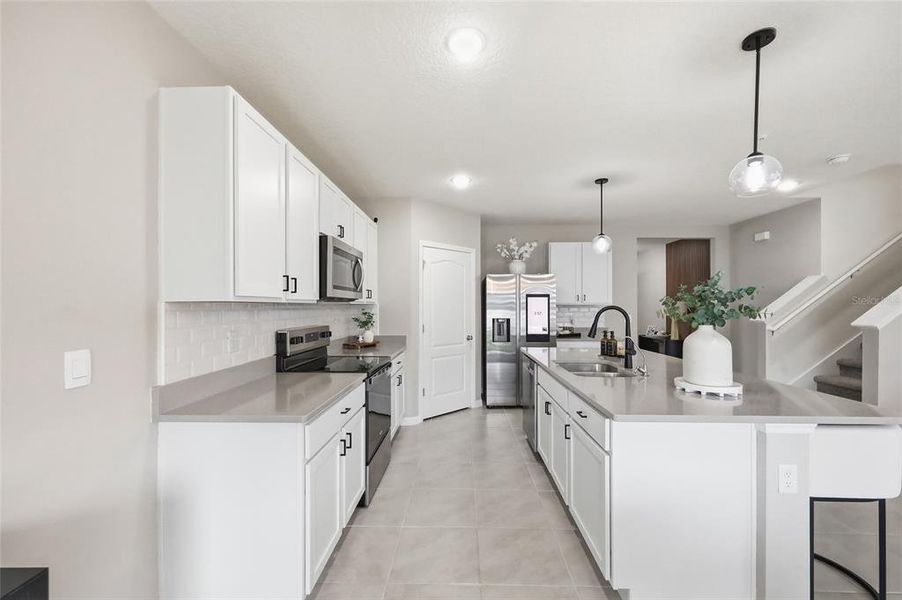 Furnished interior view inside a new home in Edgemont at Serenoa, Clermont (Image 8).