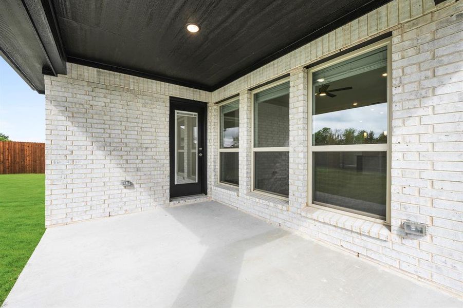 Exterior details and patio area of a home in Ridge Ranch, Mesquite (Image 21). Exterior details and patio area of a home in Ridge Ranch, Mesquite (Image 21).