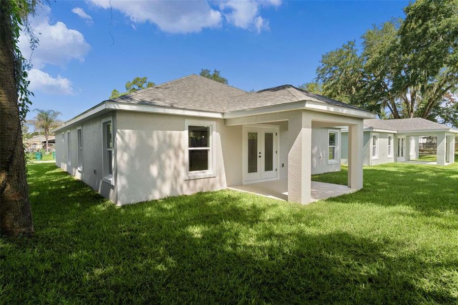 Exterior details and patio area of a home in , Wildwood (Image 29).