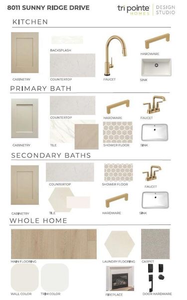 Sample of building materials used in homes in The Orchard At Pecan Ridge, Fulshear (Image 5).