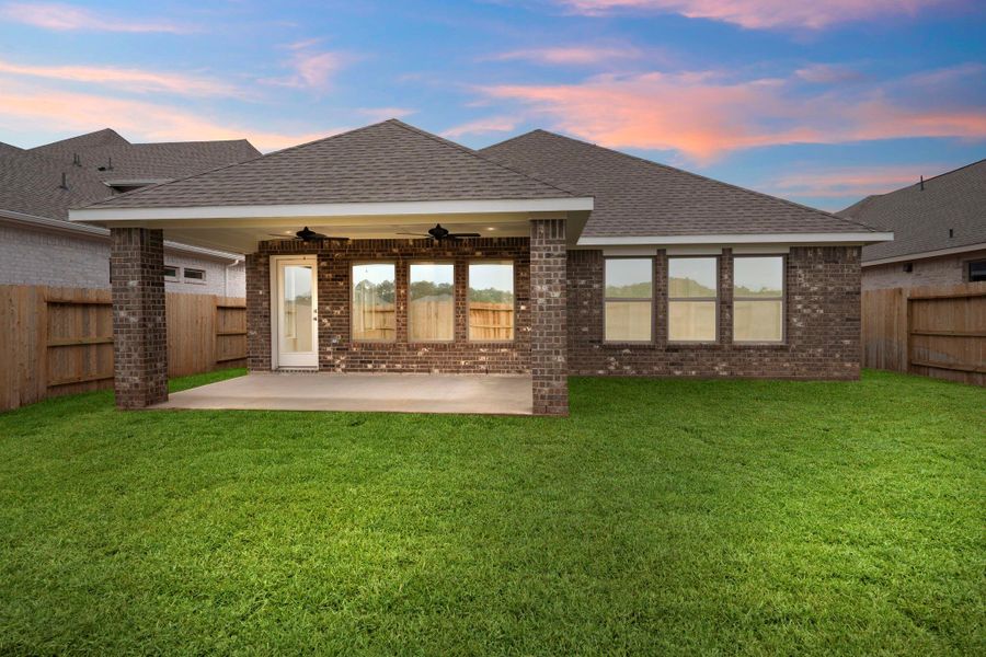 Exterior details and patio area of a home in Escondido, Magnolia (Image 21).