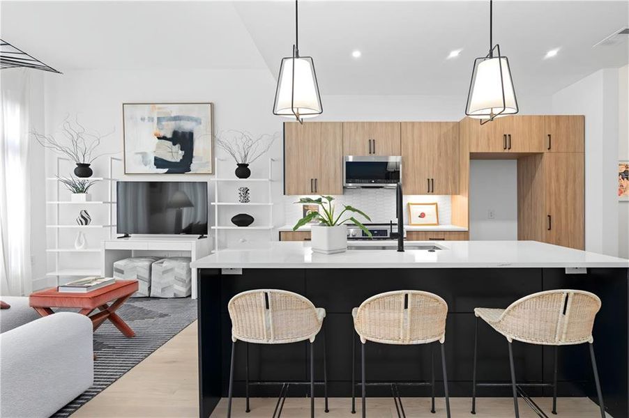 Furnished interior view inside a new home in , Atlanta (Image 9).