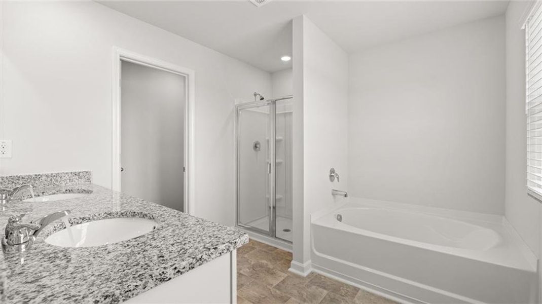 Furnished interior view inside a new home in Poplar Preserve, Newnan (Image 11).