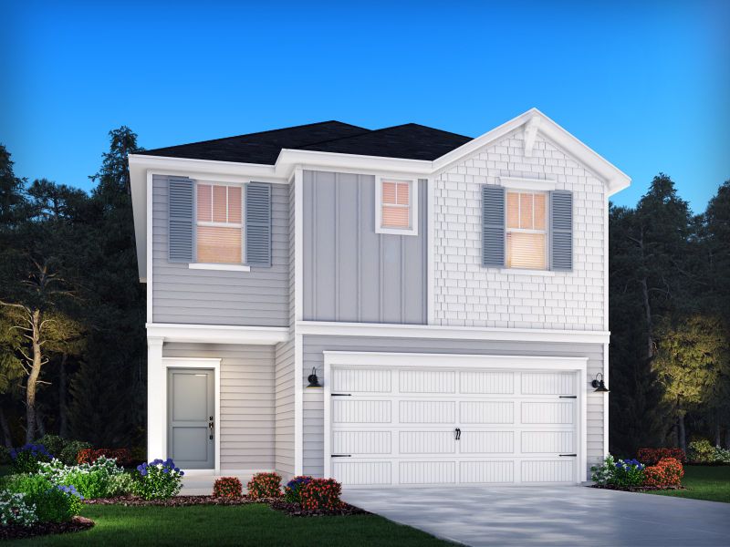 Representative exterior photo of a completed home built from the Dallas by Meritage Homes in Walnut Reserve, Conover, NC (Image 21). Representative exterior photo of a completed home built from the Dallas by Meritage Homes in Walnut Reserve, Conover, NC (Image 21).