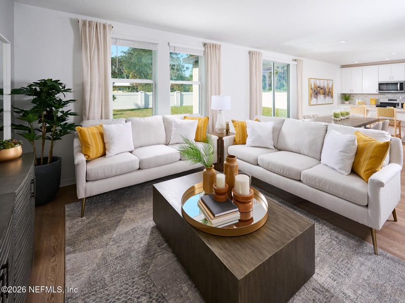 Furnished interior view inside a new home in Flagler Village - Signature Series, Palm Coast (Image 3).