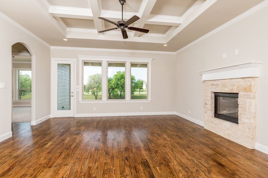 Representative unfurnished interior of a home built from the The Michie by West Point Homes in Riverdance, Keller (Image 16). Representative unfurnished interior of a home built from the The Michie by West Point Homes in Riverdance, Keller (Image 16).