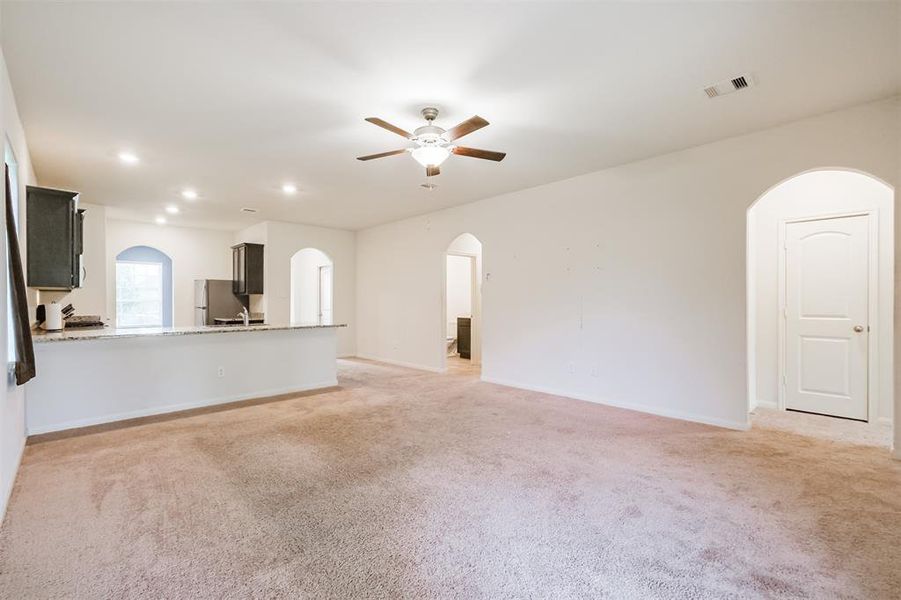 View of living room.