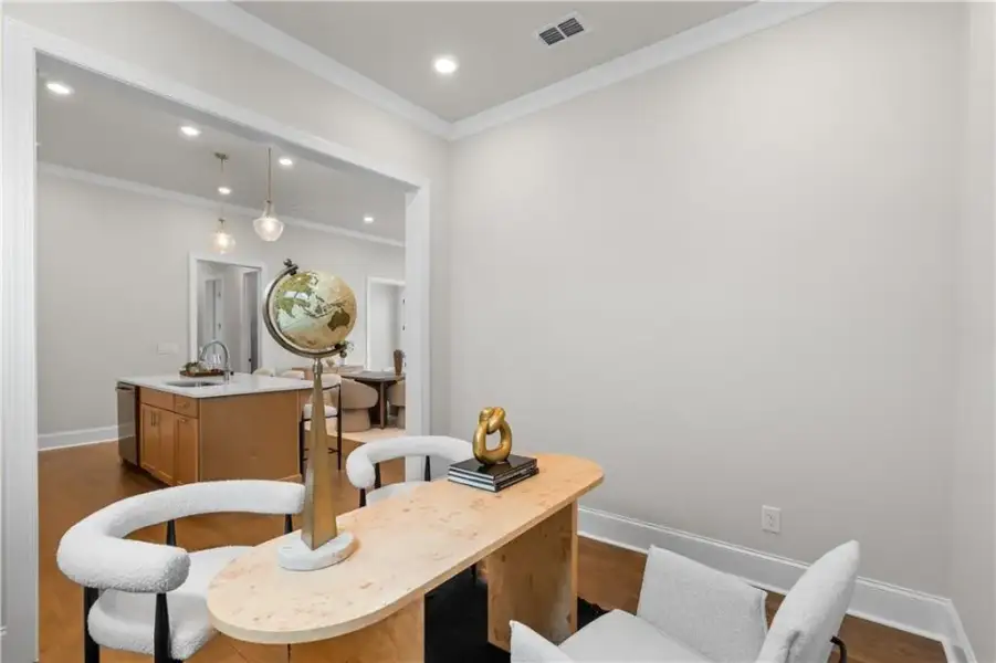 Furnished interior view inside a new home in The Villas at Aberdeen, Hoschton (Image 10).