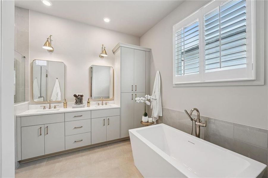 Furnished interior view inside a new home in Promenade at Sawnee Village, Cumming (Image 33).