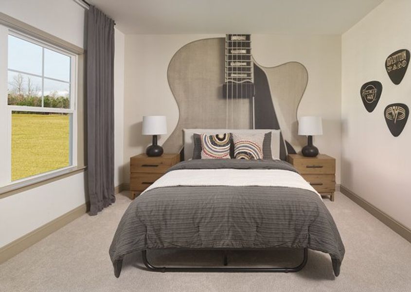 Representative furnished interior of a home built from the Benson by Ashton Woods in The Point, Rolesville (Image 18).