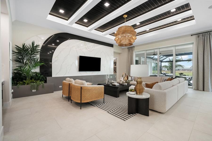 Representative furnished interior of a home built from the Riviera by GHO Homes in The Reserve at Grand Harbor, Vero Beach (Image 16).