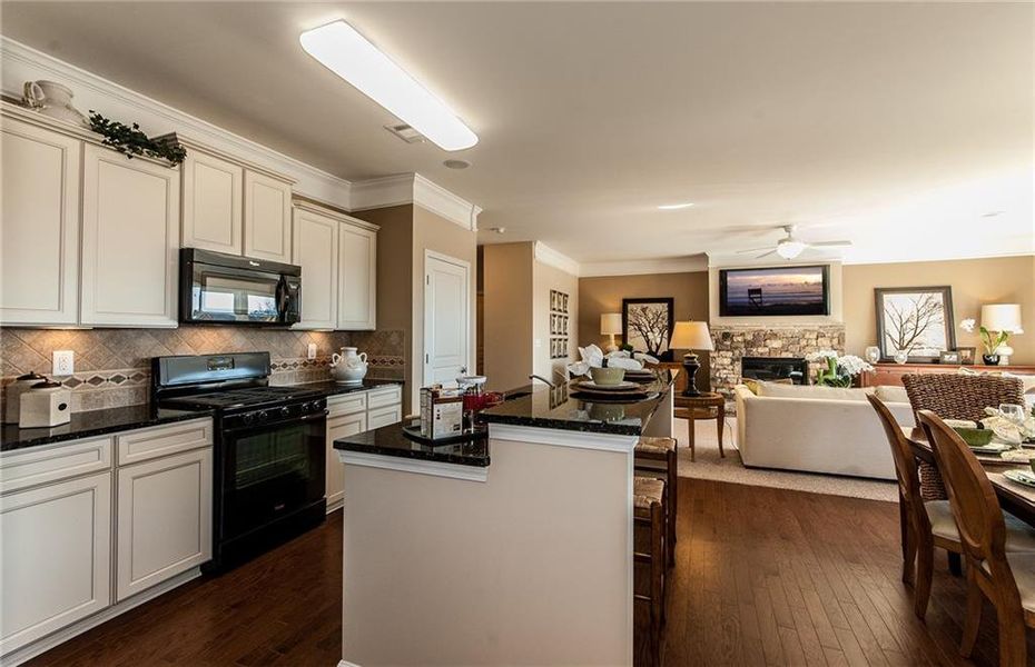 Furnished interior view inside a new home in Sierra Creek, Hoschton (Image 4).