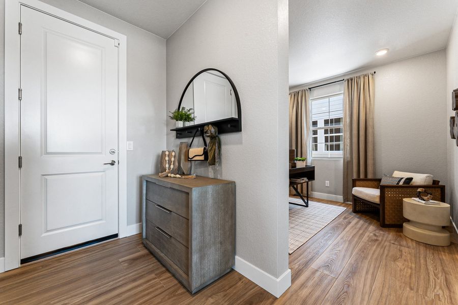 Representative furnished interior of a home built from the Windsor by Taylor Morrison in Macanta City Collection, Castle Rock (Image 18).