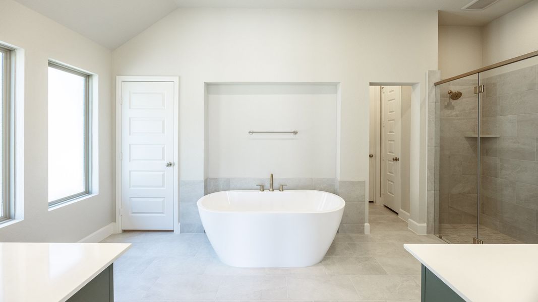 Furnished interior view inside a new home in Eldorado At Santa Rita Ranch 50', Liberty Hill (Image 6).