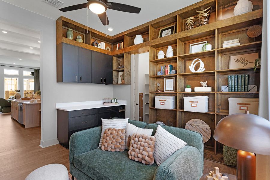 Furnished interior view inside a new home in Lariat, Liberty Hill (Image 105).