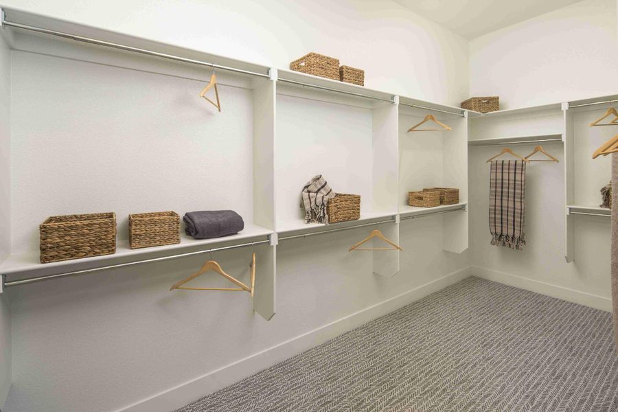 Plan C652 Primary Closet Photo by American Legend Homes