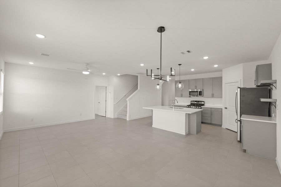 Bright and airy living space