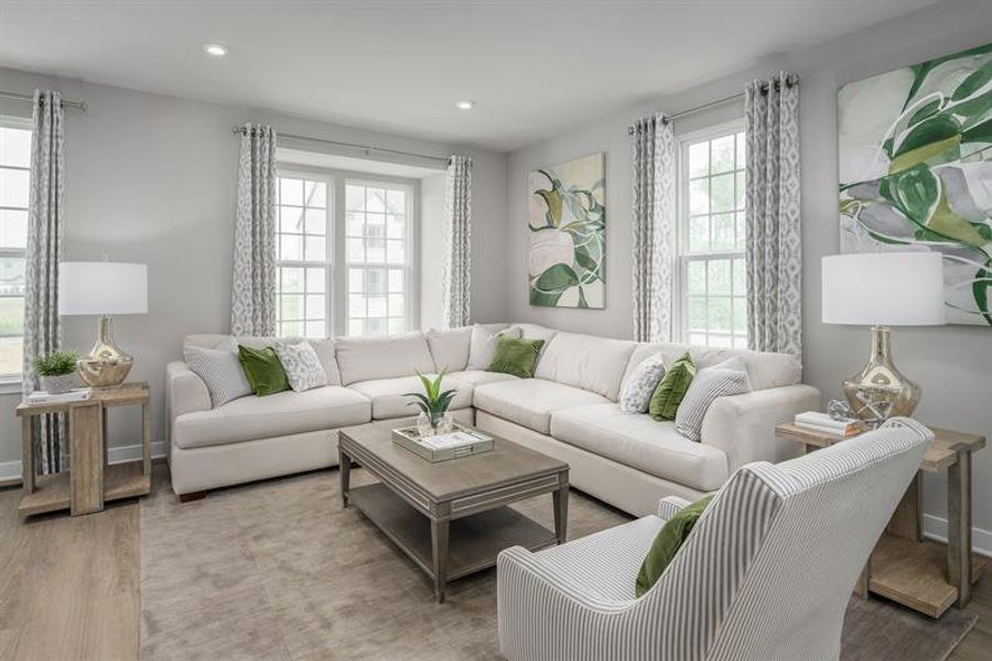 Furnished interior view inside a new home in Sunset Creek Townhomes, Charlotte (Image 7).