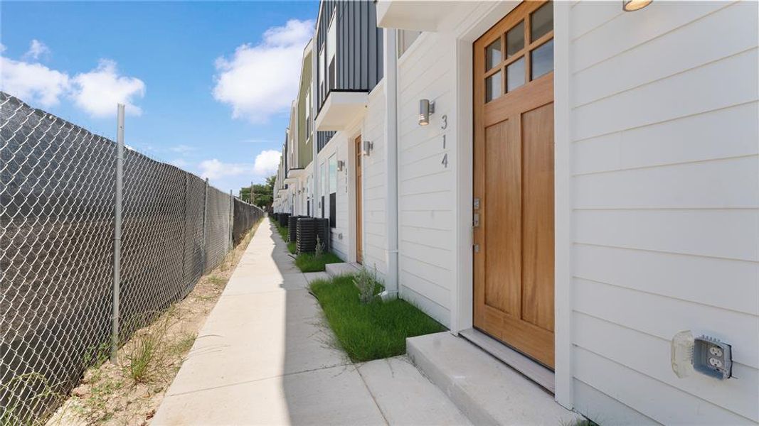 Exterior details and patio area of a home in , Dallas (Image 2). Exterior details and patio area of a home in , Dallas (Image 2).