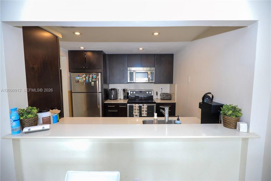 Furnished interior view inside a new home in , Miami (Image 8).