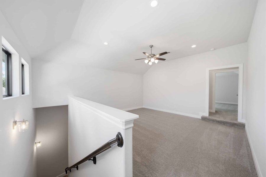 Spacious, unfurnished interior of a new home in The Woodlands Hills 65′, Willis (Image 39).