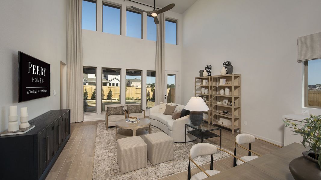 Furnished interior view inside a new home in Candela South 50', Richmond (Image 5).