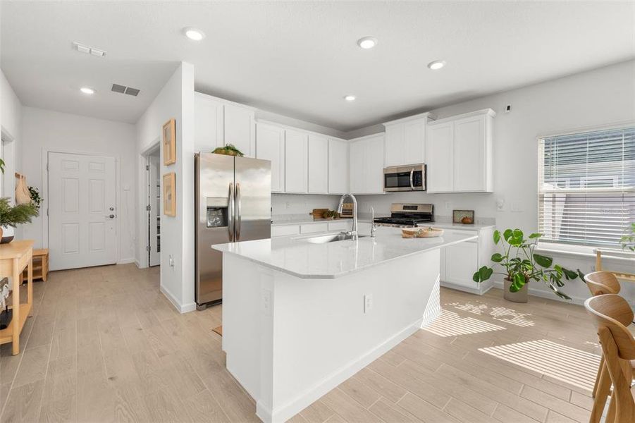 Furnished interior view inside a new home in Country Lane Estates, Williston (Image 12).