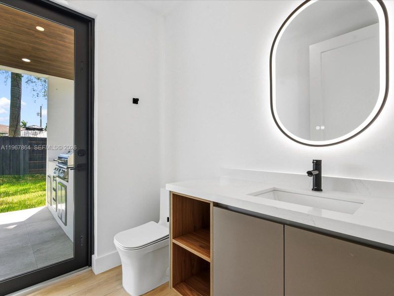 Furnished interior view inside a new home in , Miami (Image 9).