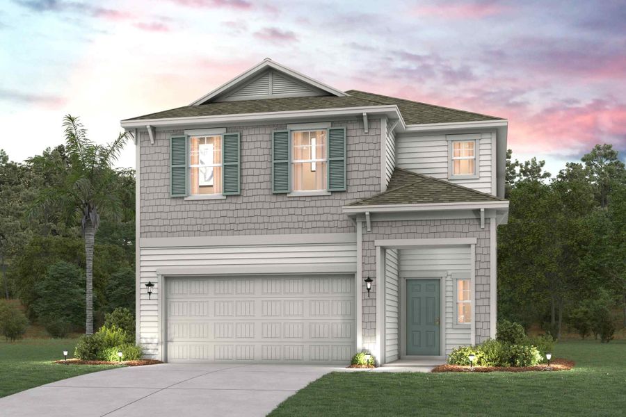 Representative exterior photo of a completed home built from the Ponderosa II by Century Communities in The Preserve at Camden Woods, Kingsland, GA (Image 15).