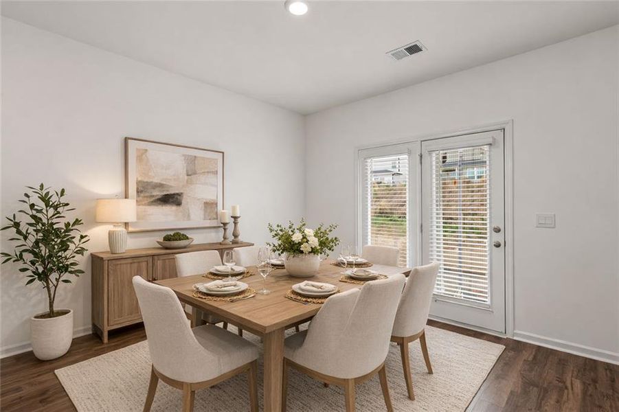 Furnished interior view inside a new home in Twin Lakes, Hoschton (Image 6).