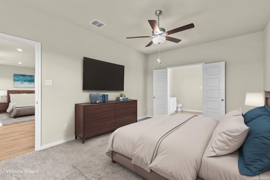 Furnished interior view inside a new home in Hickory Ridge, Elmendorf (Image 6).