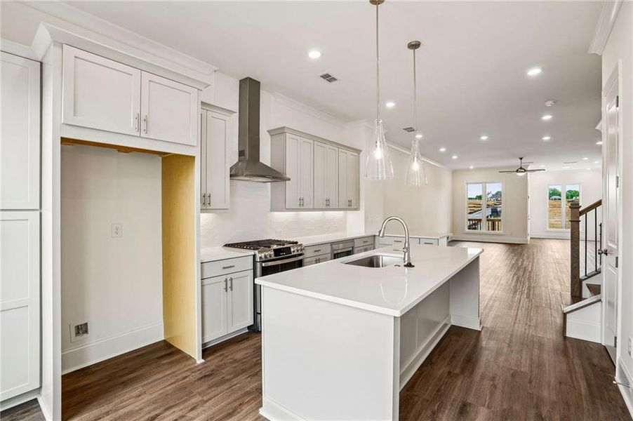 Furnished interior view inside a new home in Waterhaven, Cumming (Image 11).