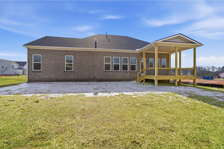 Exterior details and patio area of a home in Aden Woods, Fairview (Image 3). Exterior details and patio area of a home in Aden Woods, Fairview (Image 3).