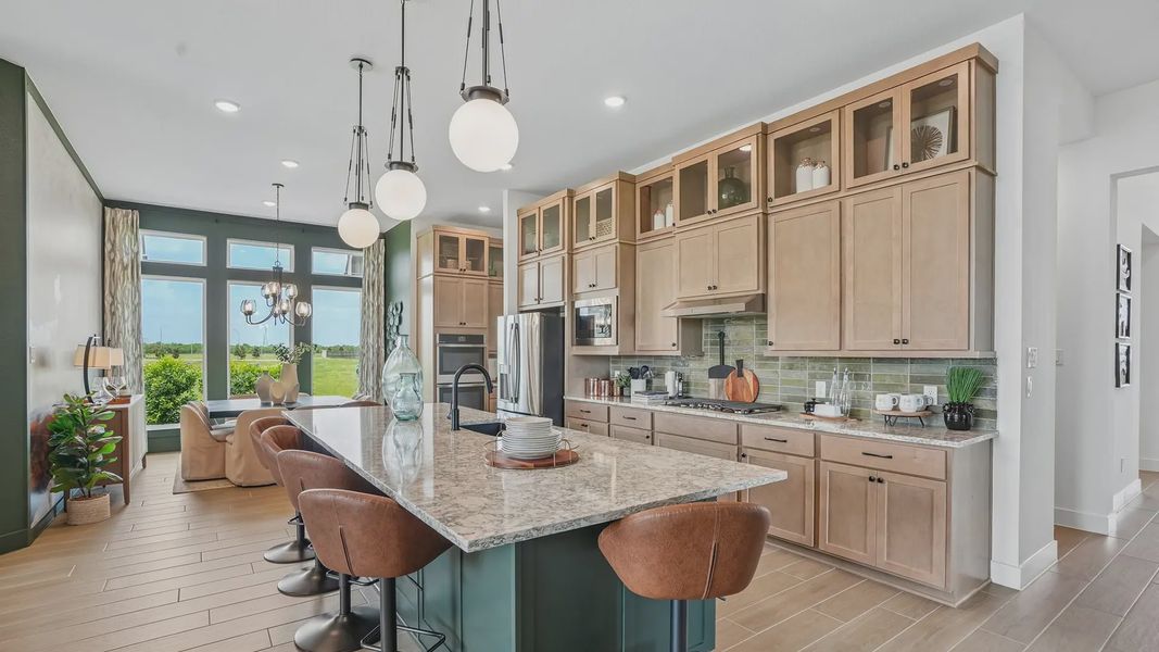 Representative furnished interior of a home built from the Sydney by Chesmar Homes in Westland Ranch, League City (Image 12).