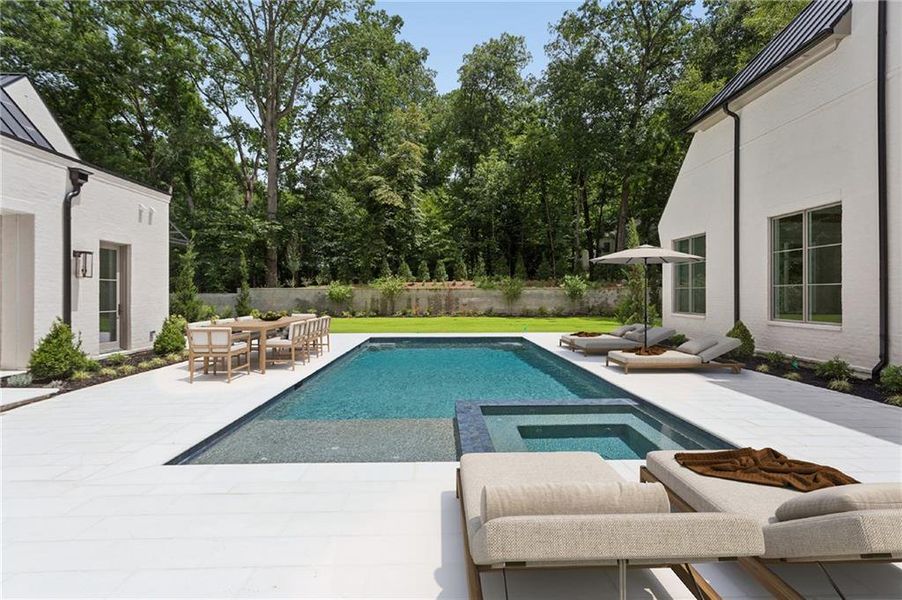Exterior details and patio area of a home in , Atlanta (Image 20).