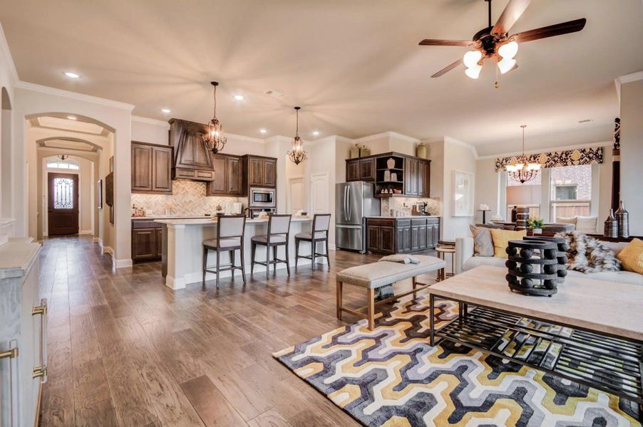 Representative furnished interior of a home built from the Concept 2622 by Risewell Homes in Waterford Park, Weatherford (Image 6).