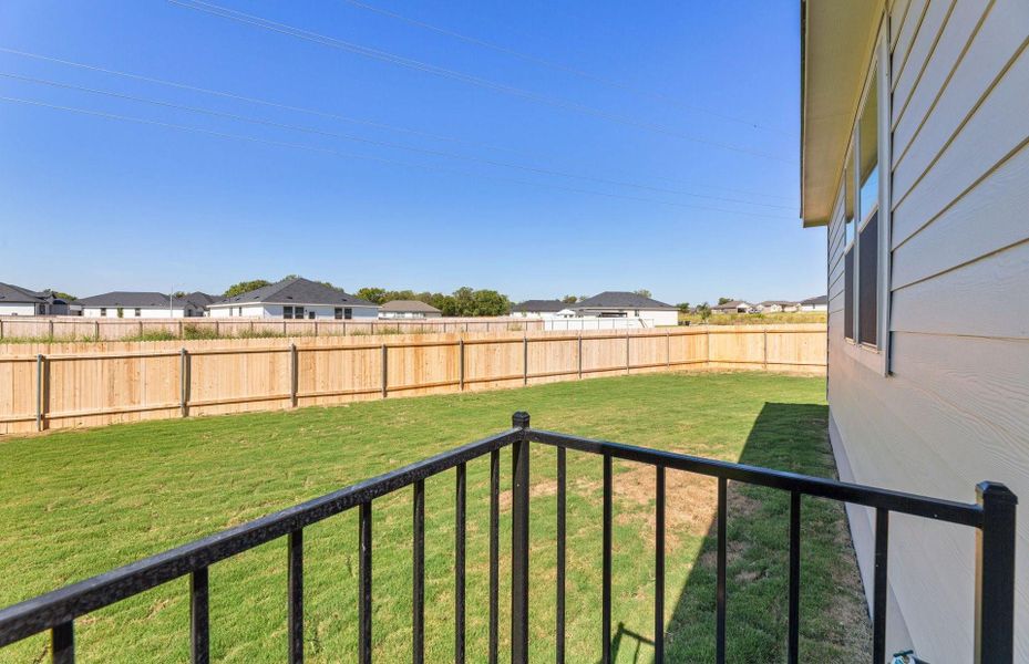 Exterior details and patio area of a home in County View, Temple (Image 3).