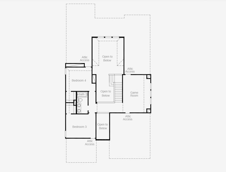 2D floor plan layout for the Delta - Single Family Homes by Coventry Homes in Parmer Ranch, Georgetown, TX (Image 4). 2D floor plan layout for the Delta - Single Family Homes by Coventry Homes in Parmer Ranch, Georgetown, TX (Image 4).
