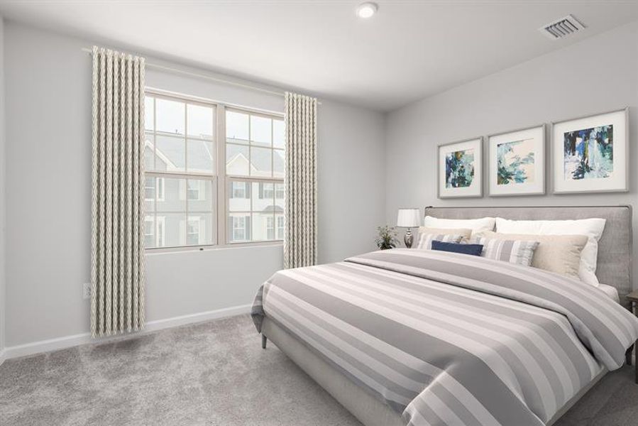 Representative furnished interior of a home built from the Spencer by Ryan Homes in Northerly, Charlotte (Image 15).