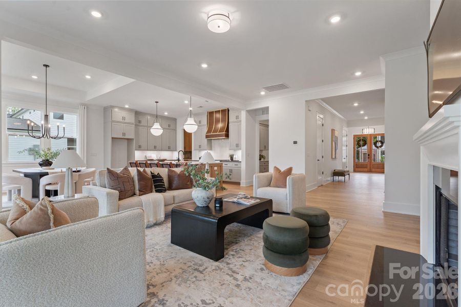 Furnished interior view inside a new home in Bluffs at Wesley Chapel, Waxhaw (Image 13).