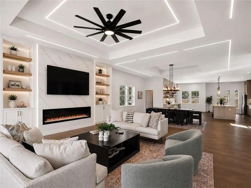 Furnished interior view inside a new home in , Buford (Image 32).