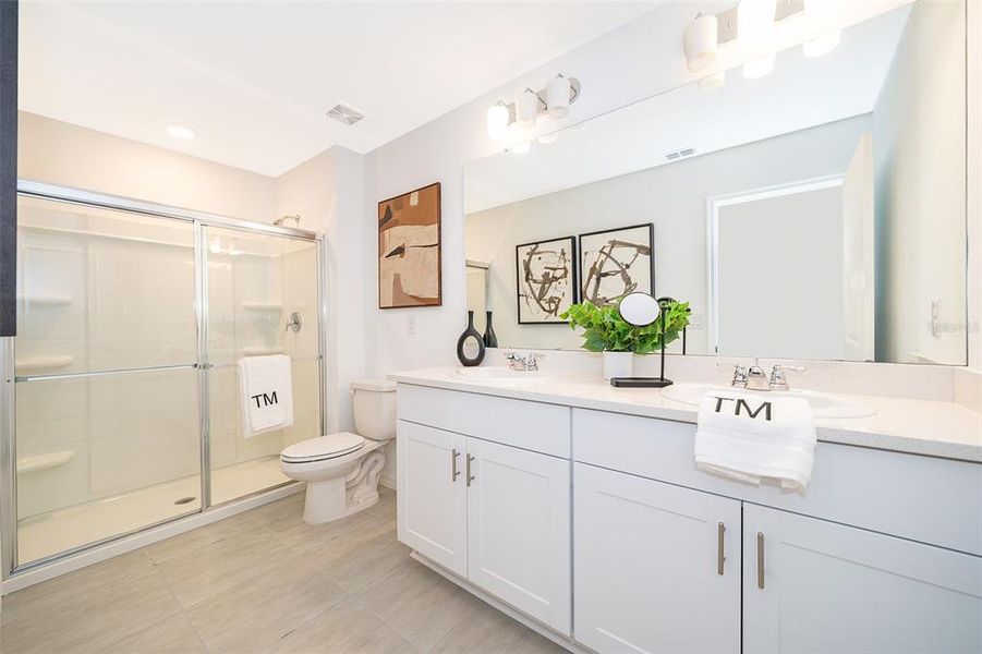 Furnished interior view inside a new home in Horse Creek at Crosswinds, Davenport (Image 4).