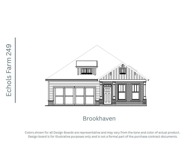 Exterior rendering of this home design in Echols Farm, Hiram, GA (Image 4).