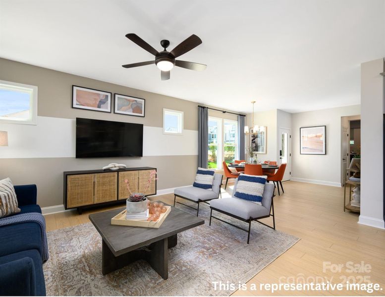 Furnished interior view inside a new home in Westview Towns, Waxhaw (Image 8).